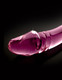 Icicles No 57 Glass Double Dildo Pink by Pipedream Products - view 3