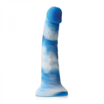 Colours Pleasures Yum Yum 8in Dildo Blue Adult Toy