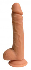 Easy Riders 9 inches Dual Density Dong With Balls by Curve Toys