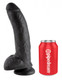 King Cock 9 Inches Cock Balls Black Best Sex Toy