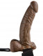 Fetish Fantasy 7 inches Hollow Strap On with Balls Brown by Pipedream Products - view 2