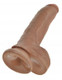 King Penis 9 inches Penis with Balls Tan Dildo by Pipedream Products - view 2