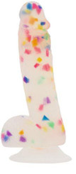 Addiction 100% Party Marty 7.5 In Frost & Confetti Sex Toy