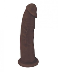Fleshstixxx 7 inches Silicone Dildo No Balls Brown by Curve Toys
