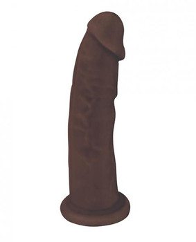Fleshstixxx 7 inches Silicone Dildo No Balls Brown by Curve Toys