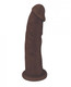 Fleshstixxx 7 inches Silicone Dildo No Balls Brown by Curve Toys
