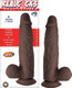 RealShaft Dildo Dual Layered #9 Dark by NassToys