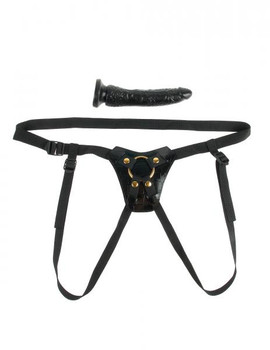 Fetish Fantasy Gold Designer Strap On with Dildo by Pipedream Products