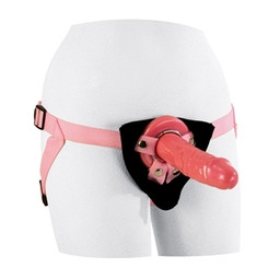 Pink Harness with 7.5 Inch Dong by Cal Exotics