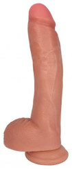 Jock Dong With Balls 10 inches Beige by Curve Toys