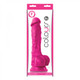 Colours Pleasures 7 inches Silicone Dildo Pink by NS Novelties - Product SKU NSN040504