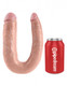U Shaped Large Double Trouble Dildo - Beige by Pipedream Products - view 3