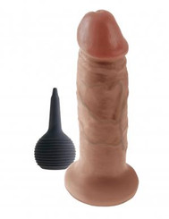 The King Cock 7 inches Squirting Cock Tan Dildo Sex Toy For Sale