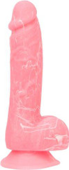 Addiction Brandon 7.5 inches Pink Glow In The Dark Dildo by BMS Enterprises