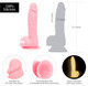 Addiction Brandon 7.5 inches Pink Glow In The Dark Dildo by BMS Enterprises - view 3