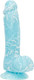 Addiction Luke 7.5 inches Blue Glow In The Dark Dildo by BMS Enterprises - Product SKU BMS87519