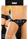 Vibrating Corsette Strap On Harness Black by Sportsheets - view 2