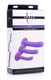 XR Brands Tri-Play Silicone Dildo 3 Piece Set Purple - Product SKU XRAF105