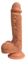 Easy Riders 8 inches Dual Density Silicone Dong Balls Beige by CURVE