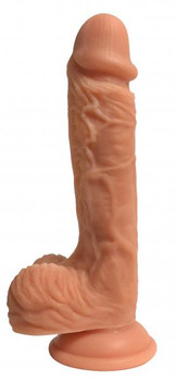 Easy Riders 8 inches Dual Density Silicone Dong Balls Beige by CURVE