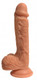 Easy Riders 8 inches Dual Density Silicone Dong Balls Beige by CURVE