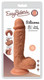 Easy Riders 8 inches Dual Density Silicone Dong Balls Beige by CURVE - Product SKU CN18092410