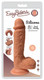 Easy Riders 8 inches Dual Density Silicone Dong Balls Beige by CURVE - view 2