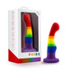 Blush Novelties Avant Pride P1 Freedom Rainbow Dildo - Product SKU BN88371