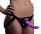 Strap U Navigator Silicone G Spot Dildo With Harness by XR Brands - view 2