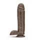Mr Mister 10 inches Dildo Suction Chocolate Brown Sex Toy