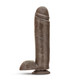 Mr Mister 10 inches Dildo Suction Chocolate Brown by Blush Novelties