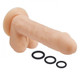 Cloud 9 Novelties Pro Sensual Premium Silicone Dong Beige 9 inches with 3 C-Rings - Product SKU WTC852882