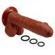 Cloud 9 Novelties Pro Sensual Premium Silicone Dong Brown 9 inches with 3 C-Rings - Product SKU WTC852905