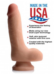 Usa Cocks 7in Ameriskin Dildo- Light Adult Sex Toys