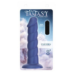 Fantasy Addiction 8in Unicorn Blue W/ Bullet Sex Toys