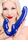 Strap U Revolver Strapless Strap On Dildo Blue by XR Brands - view 2
