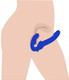 Strap U Revolver Strapless Strap On Dildo Blue by XR Brands - view 4