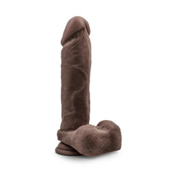 Au Naturel 9.5 Inches Dildo with Suction Cup Brown