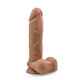 Au Naturel 9.5 Inches Dildo with Suction Cup Mocha Tan by Blush Novelties - view 4