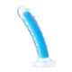 Neo Elite Glow In The Dark Tao 7in Dual Density Neon Blue by Blush Novelties - view 3