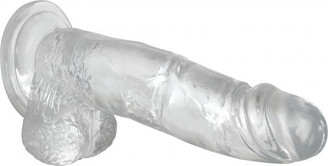 The Crystal Clear 8 inches Realistic Dildo Sex Toy For Sale