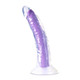 Neo Elite Glow In The Dark Light 7in Dual Density Neon Purple by Blush Novelties - view 3