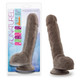Au Naturel 9 inches Sensa Feel Dildo Chocolate Brown by Blush Novelties - view 2