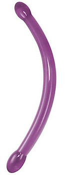 Double Trouble Slender Bender 17 inches Purple Dildo Best Adult Toys