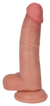 Jock Dong With Balls 8 inches Vanilla Beige by Curve Toys