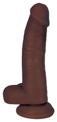 Jock Dong With Balls 8 inches Chocolate Brown Best Sex Toy