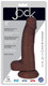 Jock Dong With Balls 8 inches Chocolate Brown by Curve Toys - Product SKU CN09041411