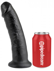 King C*ck 9 Inches Dildo Black by Pipedream Products