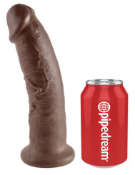 King Cock 9 Inch Dildo Brown Adult Sex Toy