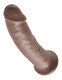 King Cock 9 Inch Dildo Brown by Pipedream - Product SKU PD550429